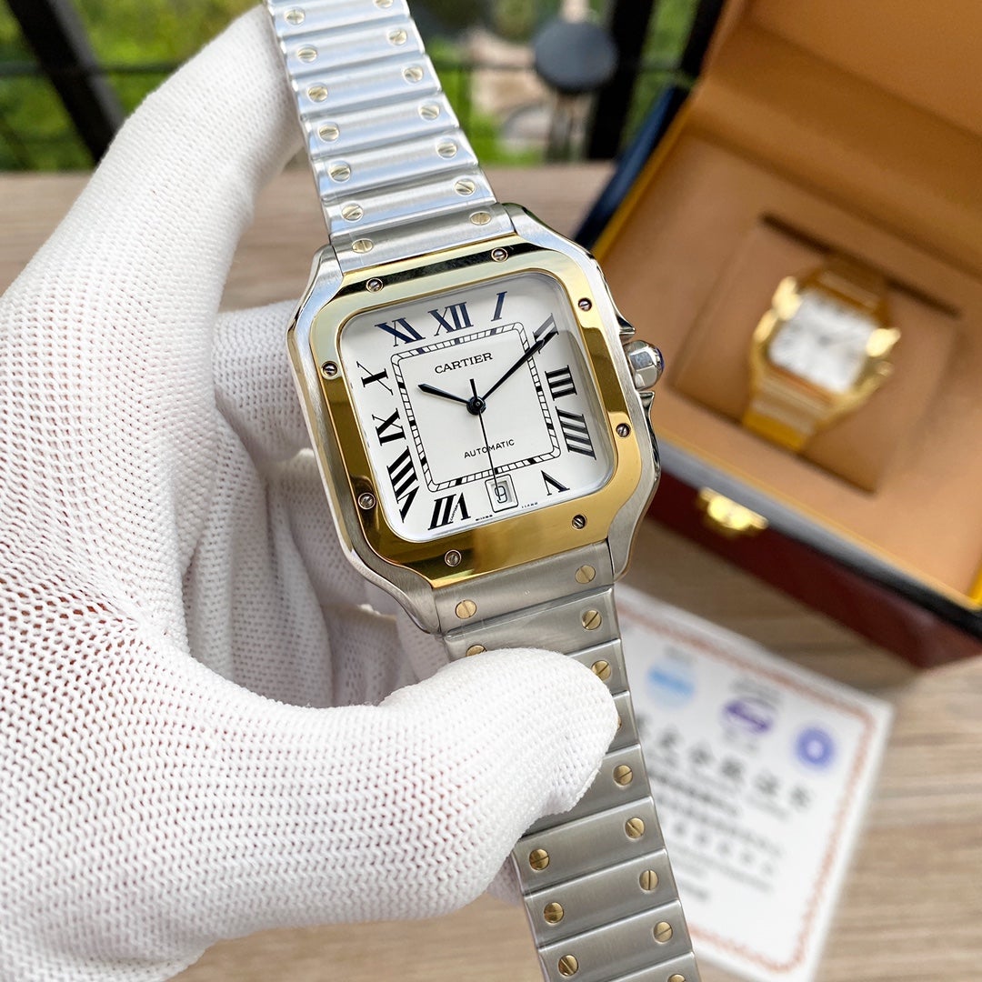 CARTIER SANTOS 38MM STAINLESS STEEL AUTOMATIC