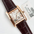 CARTIER TANK MC LADIES SECOND TIME GOLD CASE
