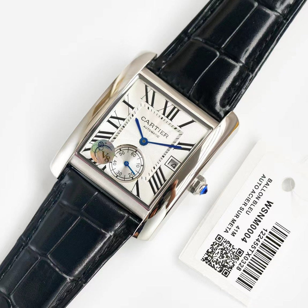 CARTIER TANK MC LADIES SECOND TIME WHITE DIAL