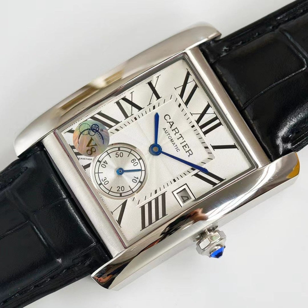 CARTIER TANK MC LADIES SECOND TIME WHITE DIAL