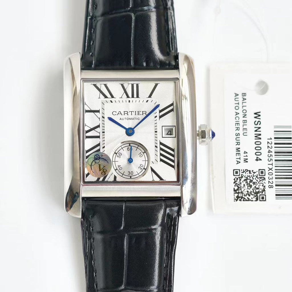 CARTIER TANK MC LADIES SECOND TIME WHITE DIAL