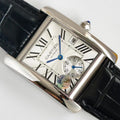 CARTIER TANK MC LADIES SECOND TIME WHITE DIAL