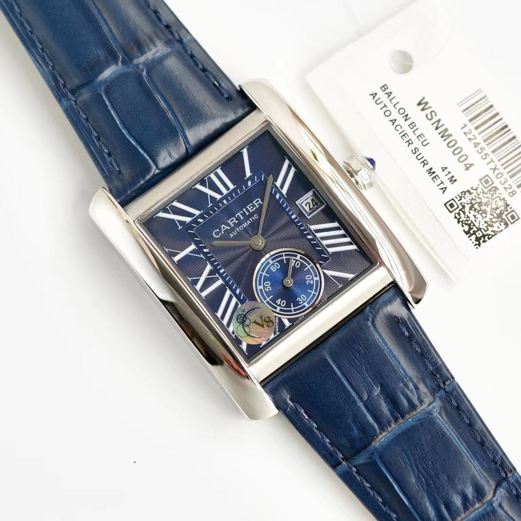 CARTIER TANK MC LADIES SECOND TIME STEEL CASE