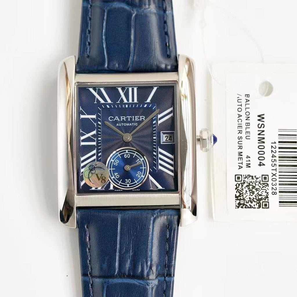 CARTIER TANK MC LADIES SECOND TIME STEEL CASE