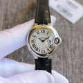 CARTIER BALLON BLEU 28MM QUARTZ BLACK LEATHER
