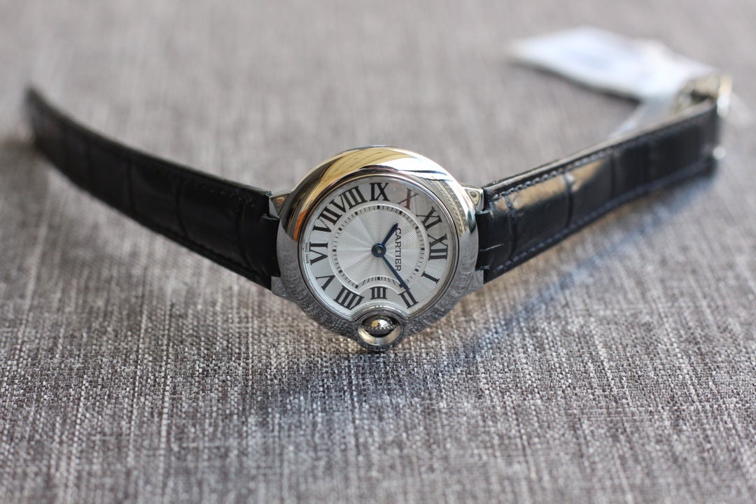 CARTIER BALLON BLEU 28MM QUARTZ BLACK LEATHER