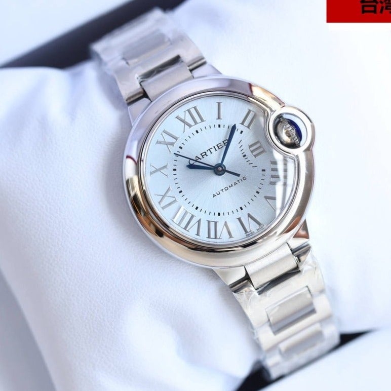 CARTIER BALLON BLEU 33MM STEEL ICE BLUE DIAL