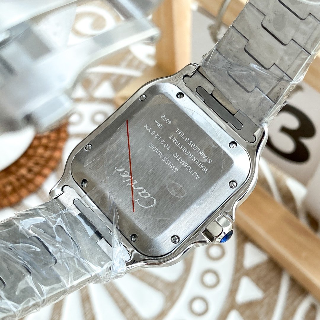 CARTIER SANTOS DE CARTIE STEEL GREY DIAL