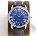 CARTIER RONDE SOLO DE CARTIE WHITE DIAL DIAMOND BEZEL