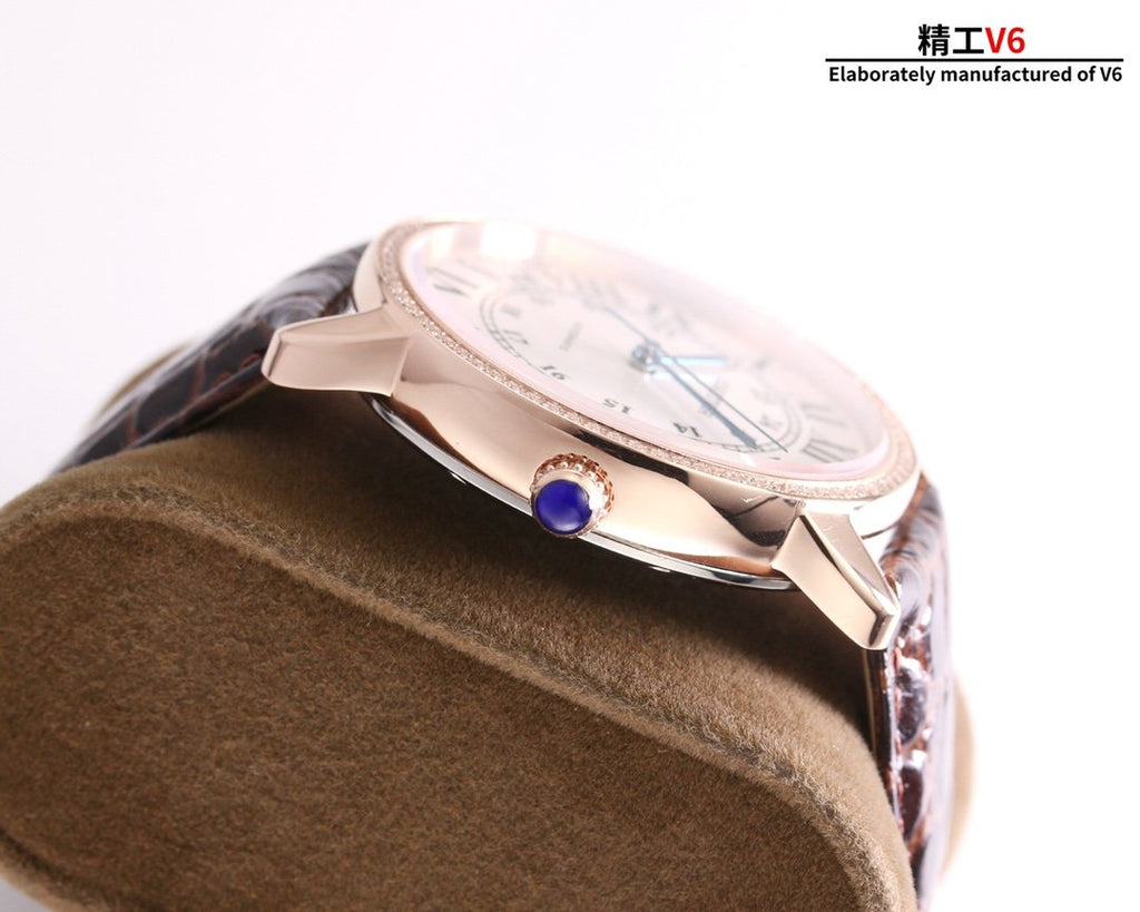 CARTIER RONDE SOLO DE CARTIE WHITE DIAL DIAMOND BEZEL