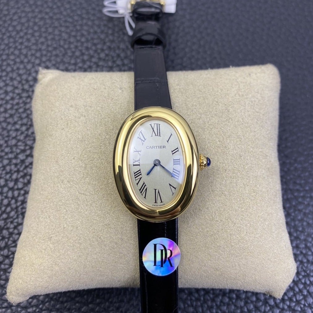 CARTIER BAIGNOIRE 31MM GOLD CASE WHITE DIAL