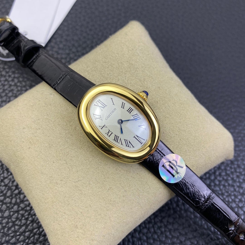 CARTIER BAIGNOIRE 31MM GOLD CASE WHITE DIAL