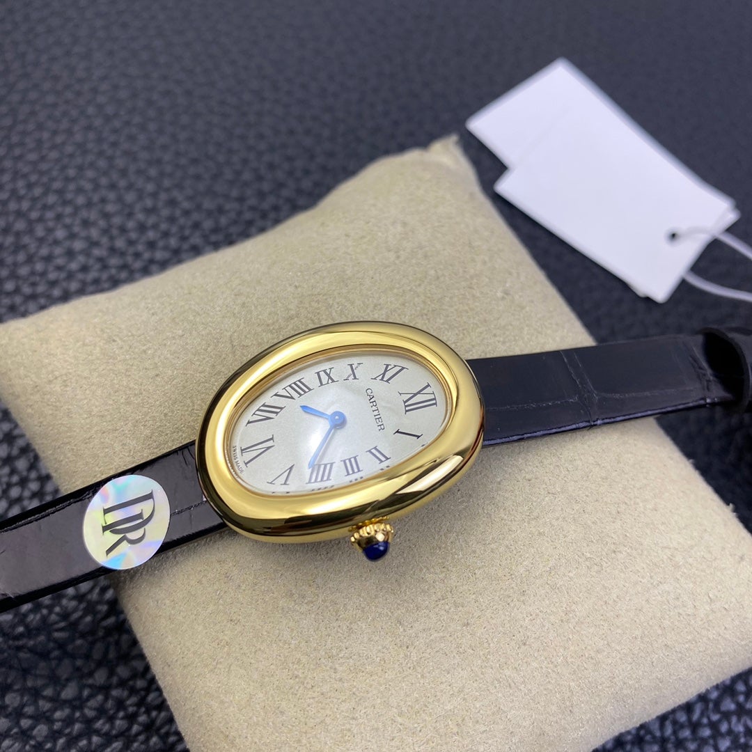 CARTIER BAIGNOIRE 31MM GOLD CASE WHITE DIAL