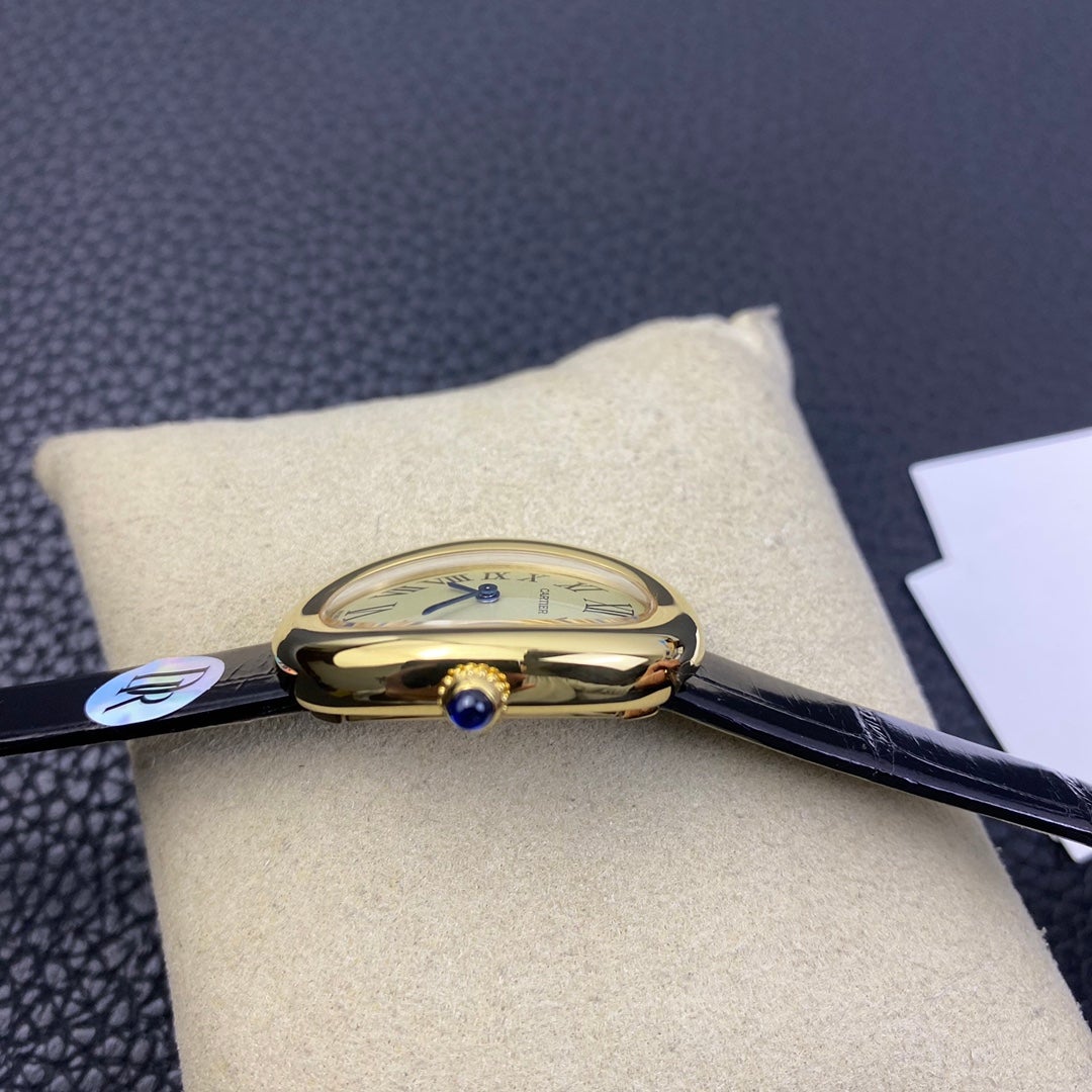 CARTIER BAIGNOIRE 31MM GOLD CASE WHITE DIAL