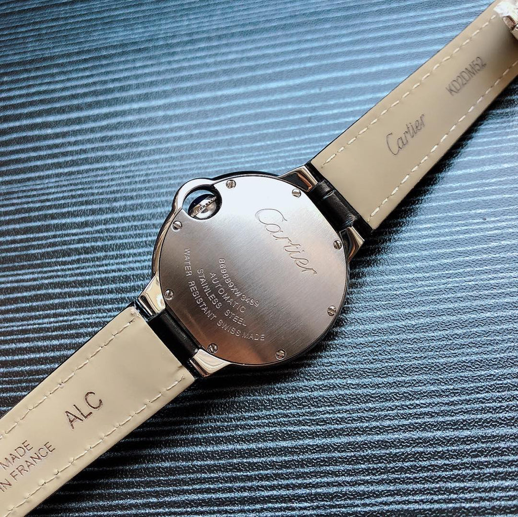 CARTIER BALLON BLEU 33MM STEEL AUTOMATIC CASE ARABIC NUMERALS