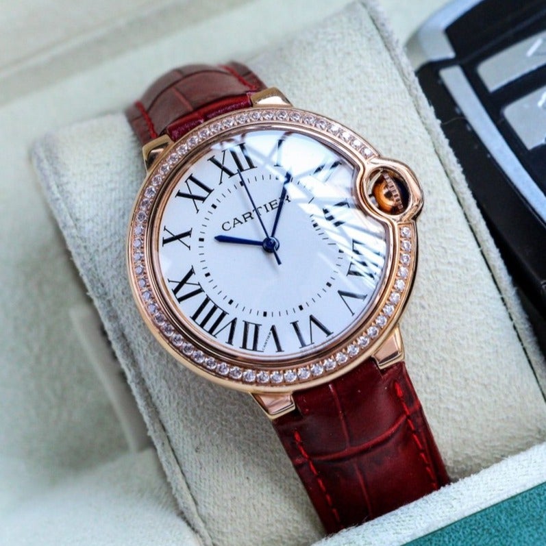 CARTIER BALLON BLEU 33MM QUARTZ WHITE DIAL