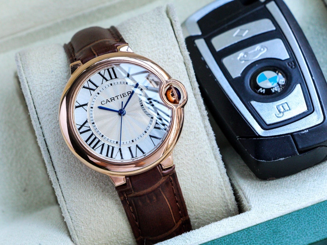 CARTIER BALLON BLEU 33MM QUARTZ WHITE DIAL