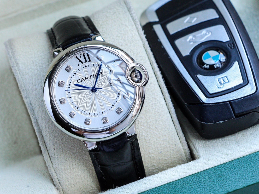 CARTIER BALLON BLEU 33MM QUARTZ WHITE DIAL