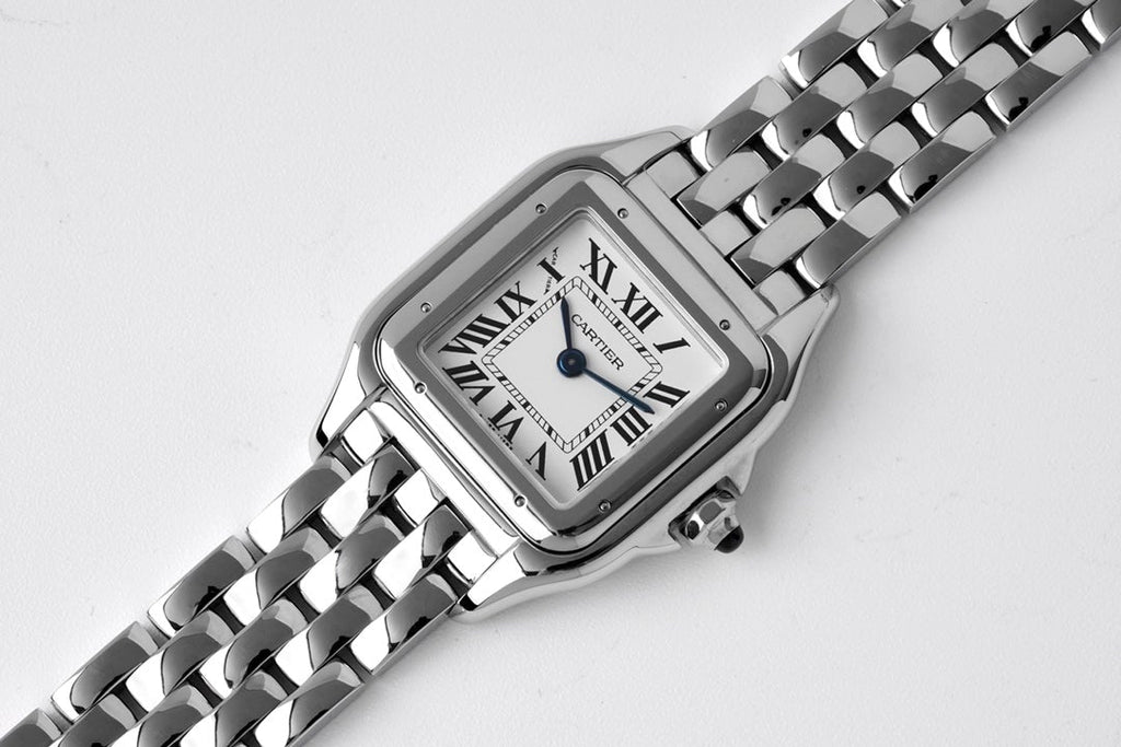 CARTIER PANTHERE DE CARTIE 22MM QUARTZ STEEL WHITE DIAL