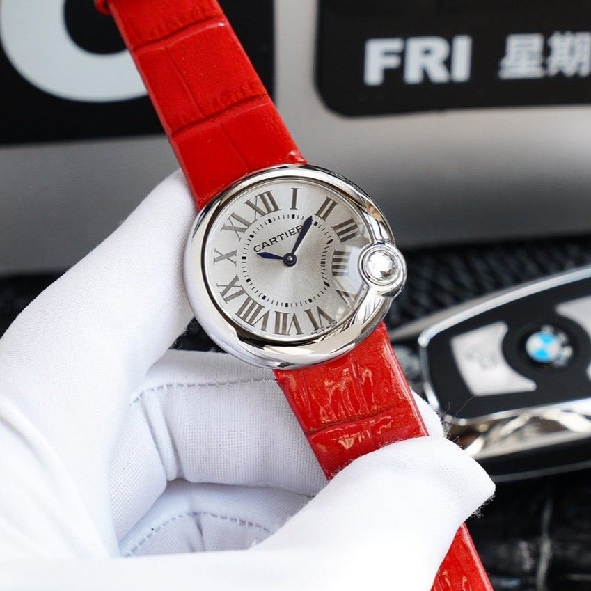 CARTIER BALLON BLANC 33MM AUTOMATIC STEEL CASE ARABIC NUMERALS