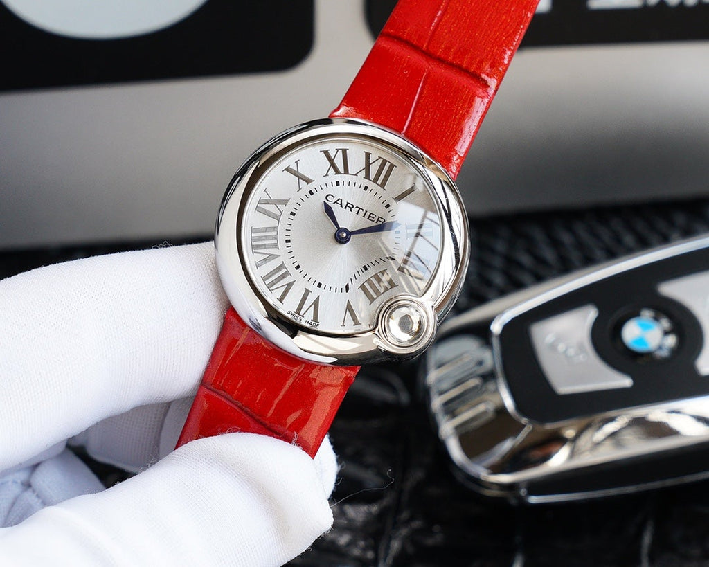 CARTIER BALLON BLANC 33MM AUTOMATIC STEEL CASE ARABIC NUMERALS