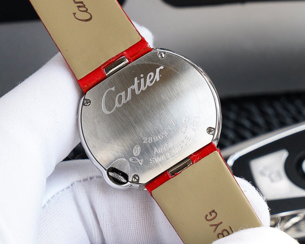 CARTIER BALLON BLANC 33MM AUTOMATIC STEEL CASE ARABIC NUMERALS