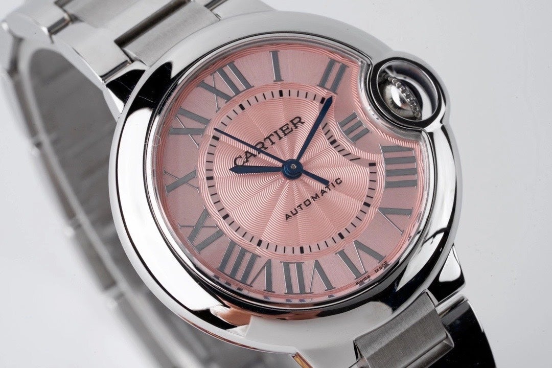 CARTIER BALLON BLEU 33MM AUTOMATIC PINK DIAL 2021