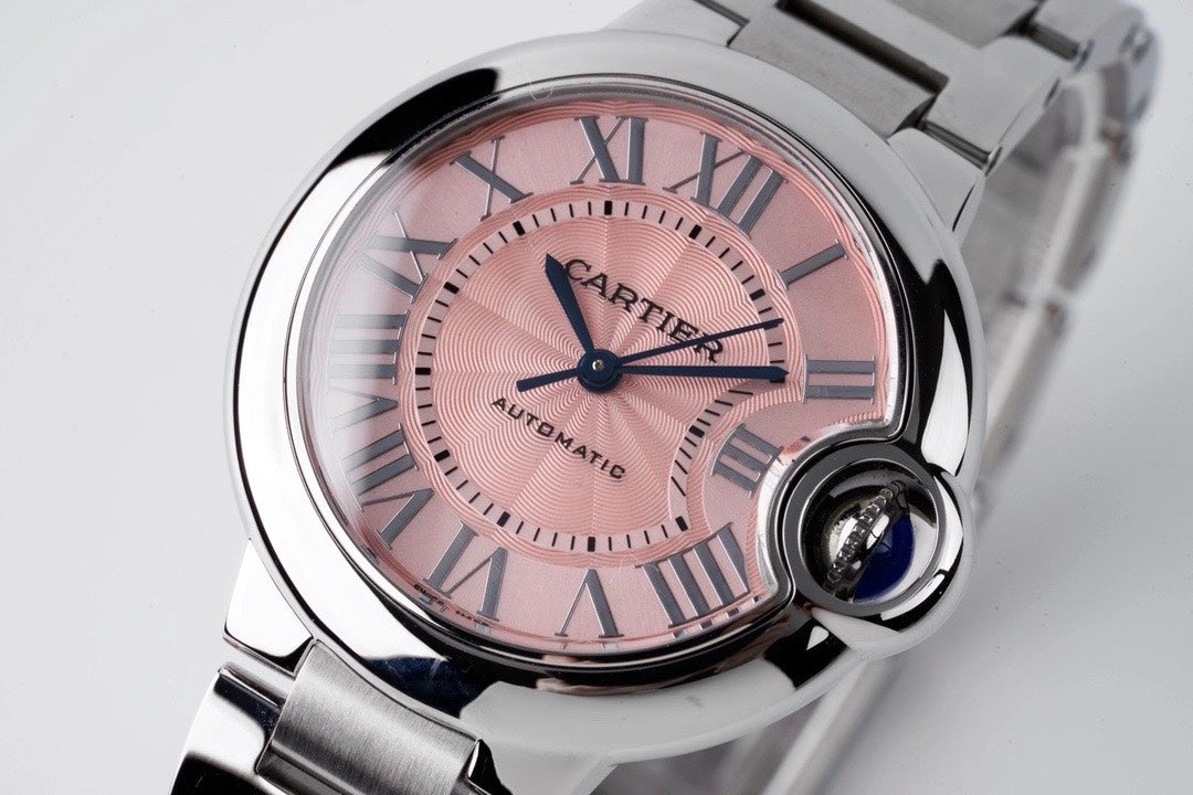 CARTIER BALLON BLEU 33MM AUTOMATIC PINK DIAL 2021