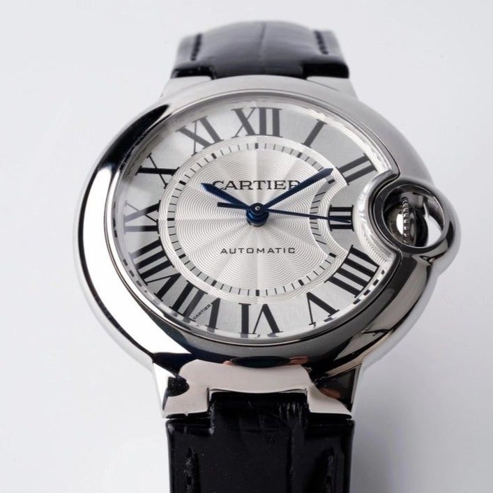 CARTIER BALLON BLEU 33MM AUTOMATIC WHITE DIAL LEATHER 2021
