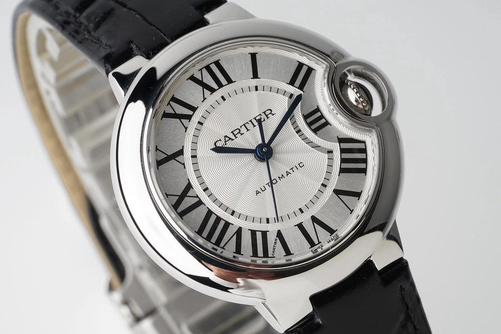 CARTIER BALLON BLEU 33MM AUTOMATIC WHITE DIAL LEATHER 2021