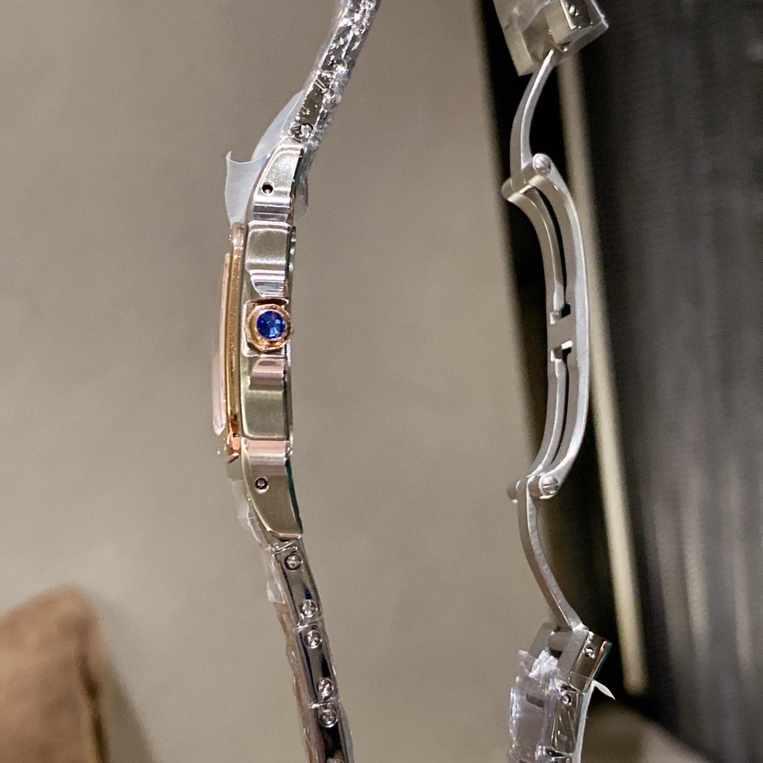 CARTIER SANTOS LADIES GALBEE 32MM TWO TONE