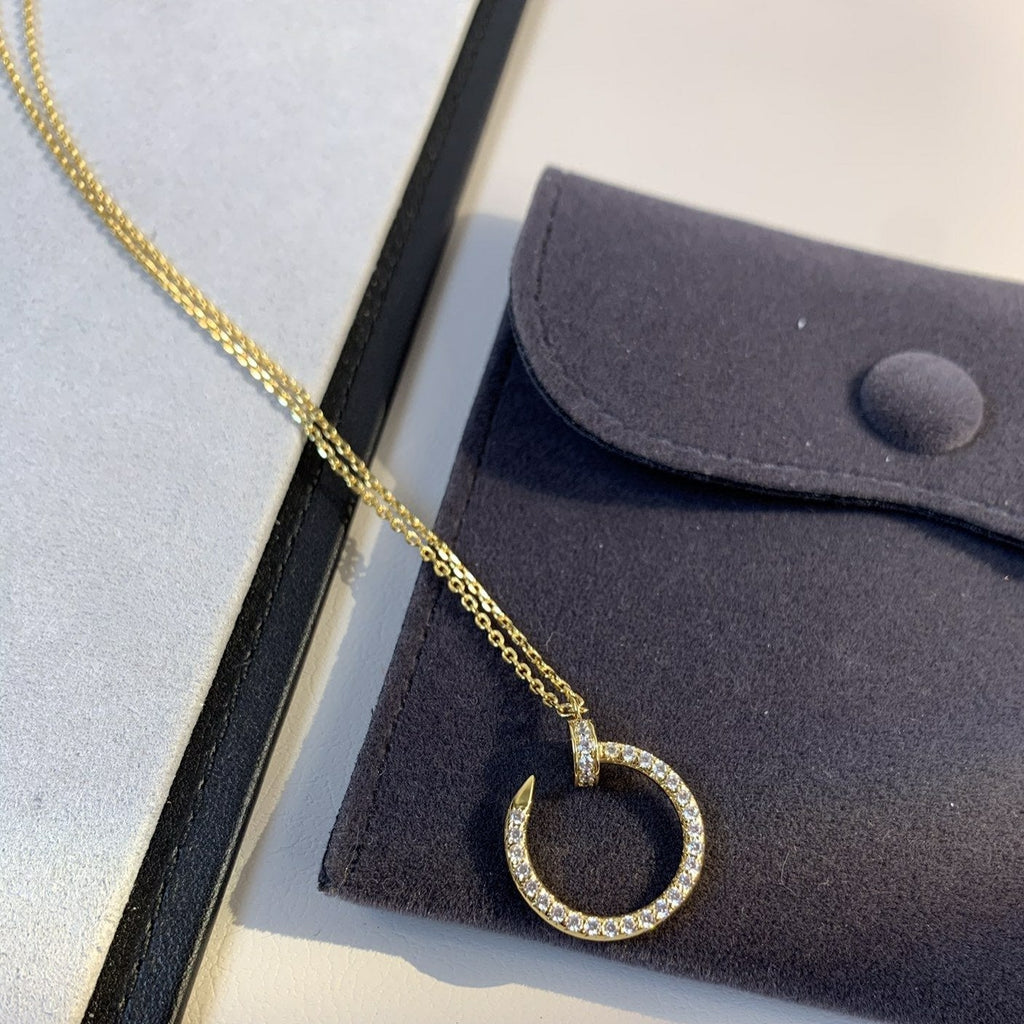 CARTIER JUSTE NECKLACE GOLD DIAMONDS