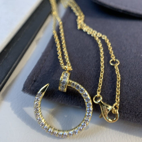 CARTIER JUSTE NECKLACE GOLD DIAMONDS