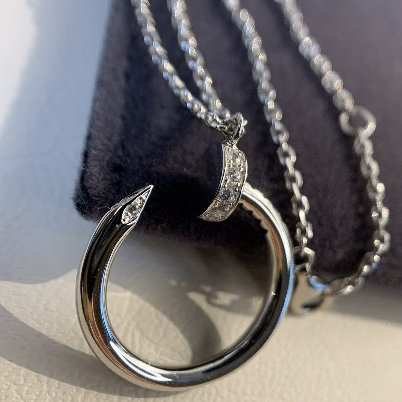 CARTIER JUSTE NECKLACE SILVER