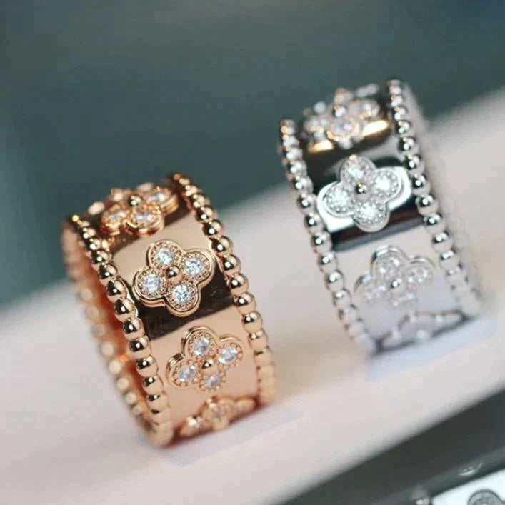VCA CLOVER KALEIDOSCOPE RING 10MM