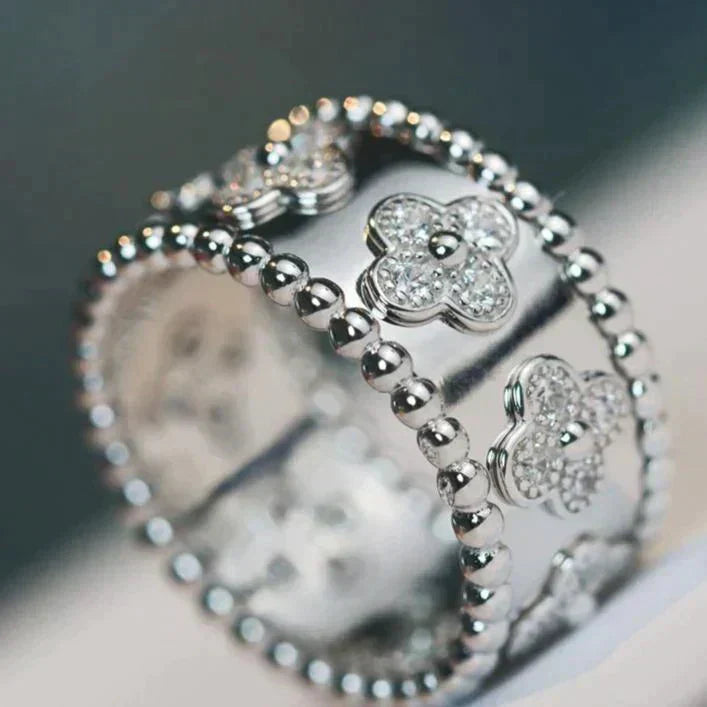 VCA CLOVER KALEIDOSCOPE RING 10MM