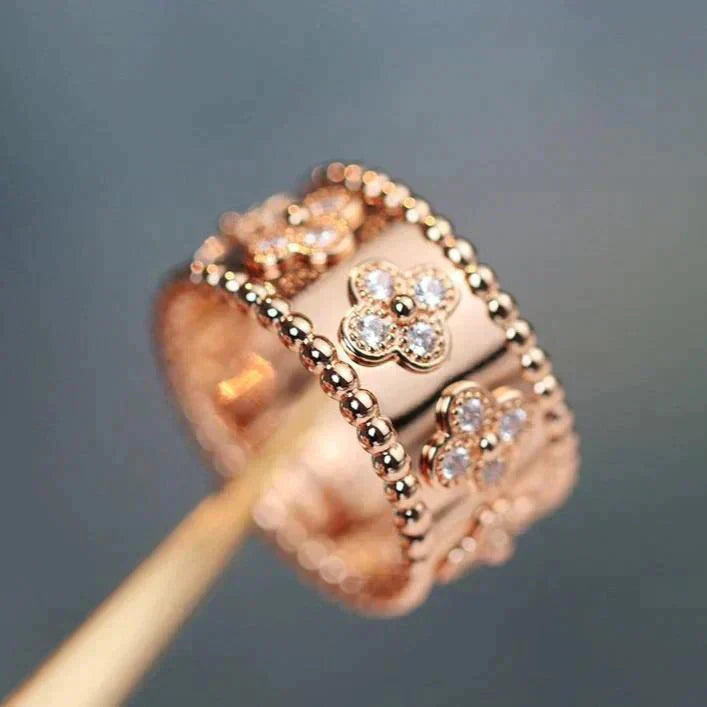 VCA CLOVER KALEIDOSCOPE RING 10MM