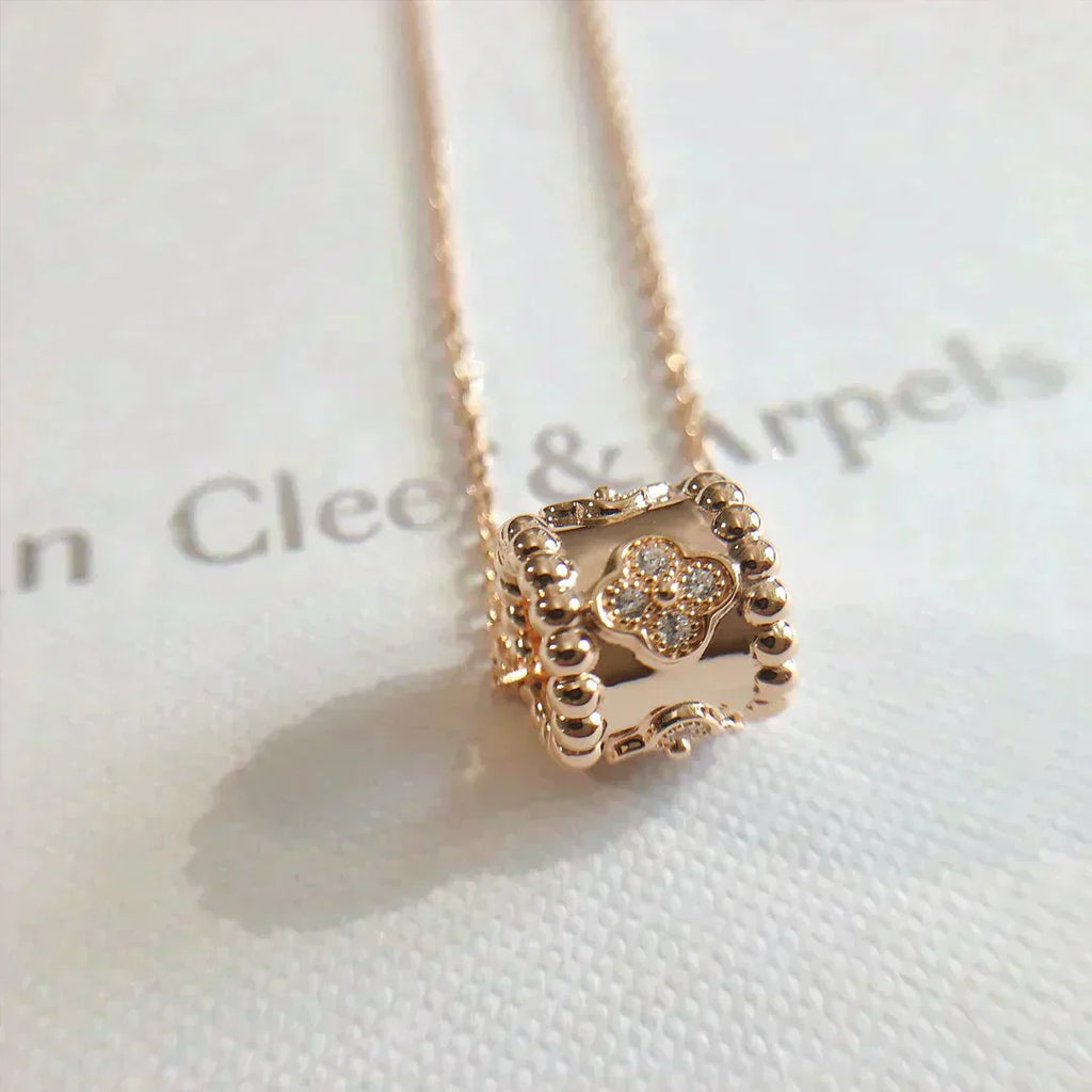 VCA PERLEE PEDANT NECKLACE GOLD / ROSE GOLD