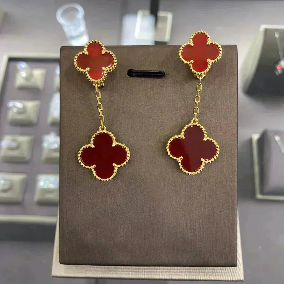 VCA CLOVER 2 MOTIFS EARRINGS (MULTIPLE CHOICESC