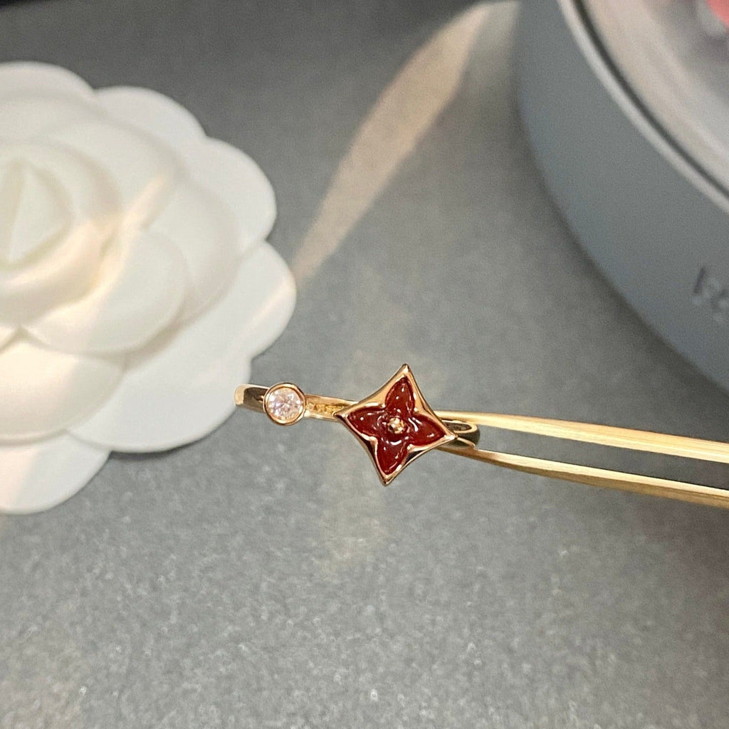 LOUIS VUITTON STAR 1 DIAMOND OPEN RING