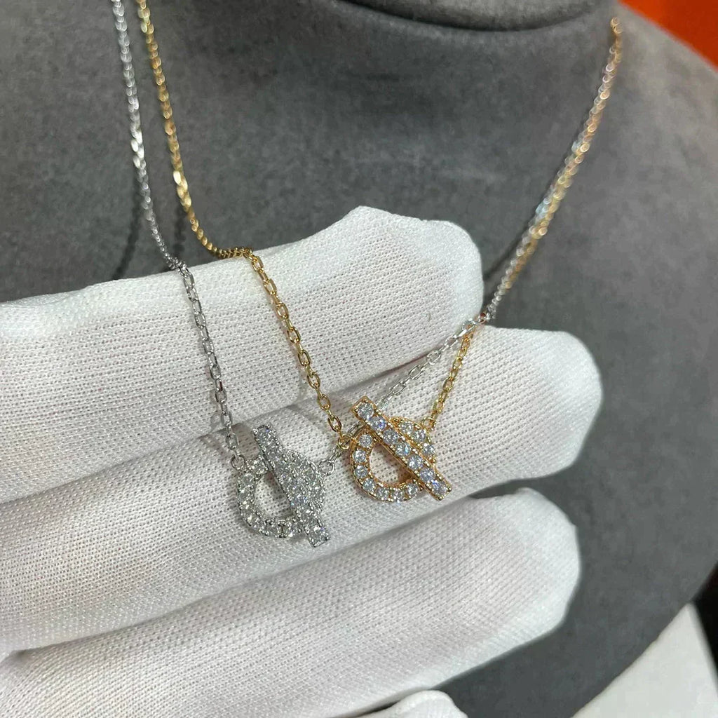 HERMES ECHAPEE NECKLACE DIAMOND