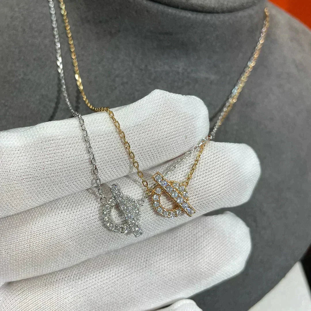 HERMES ECHAPEE NECKLACE DIAMOND