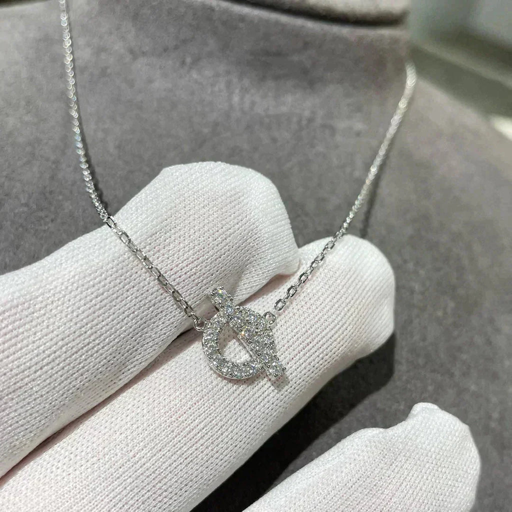 HERMES ECHAPEE NECKLACE DIAMOND
