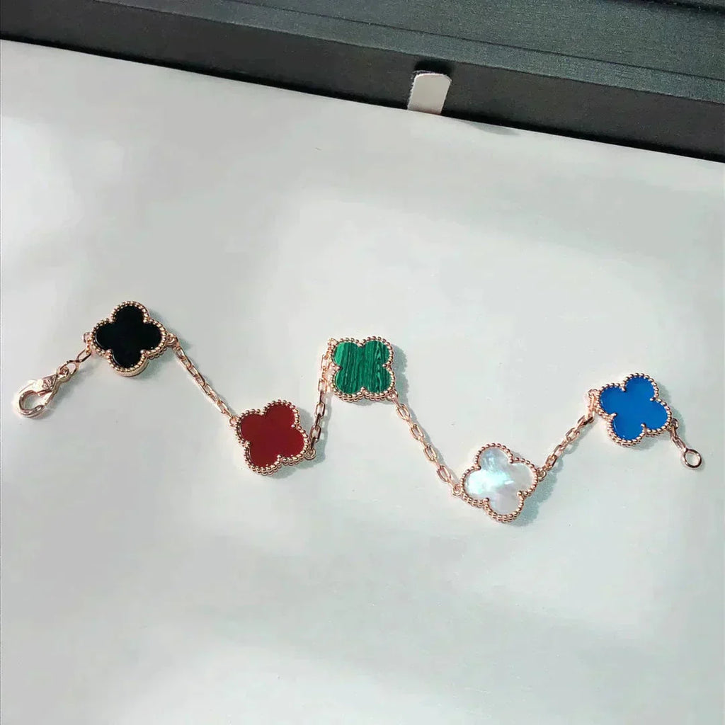 VCA CLOVER 5 MOTIFS MULTICOLOR BRACELET