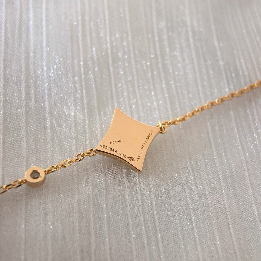 LOUIS VUITTON COLOR STAR CARNELIAN PINK GOLD DIAMOND BRACELET