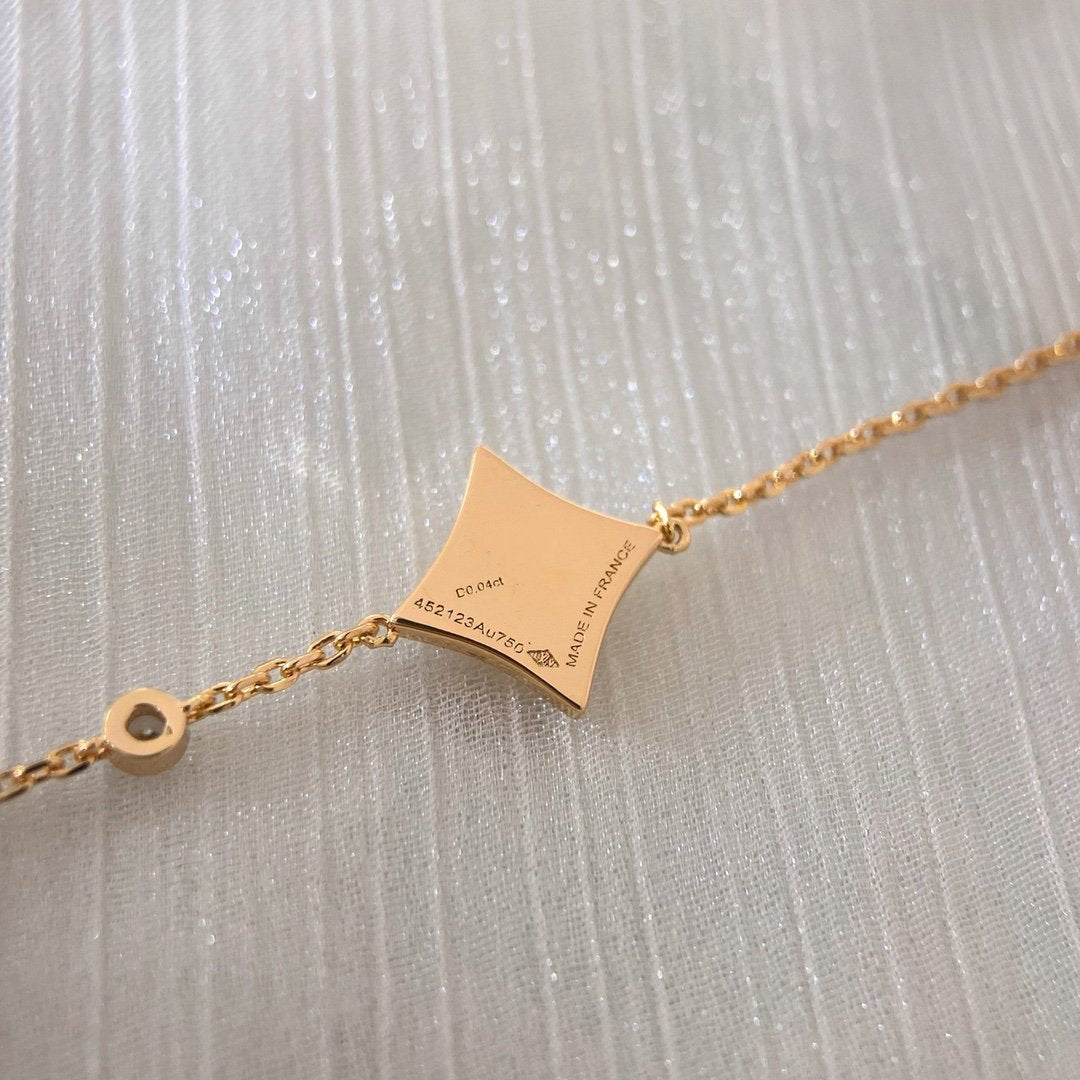 LOUIS VUITTON COLOR STAR CARNELIAN PINK GOLD DIAMOND BRACELET