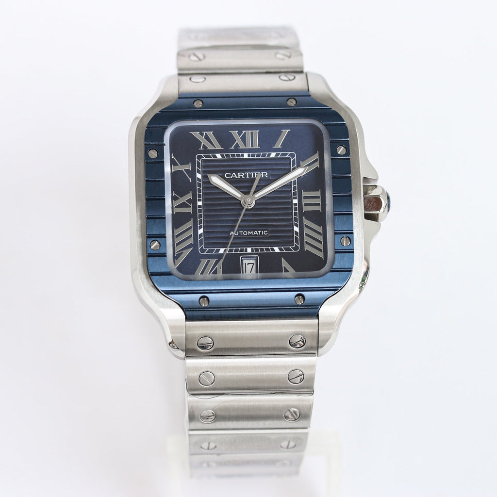 CARTIER SANTOS 40MM CUSTOM DARK BLUE DIAL