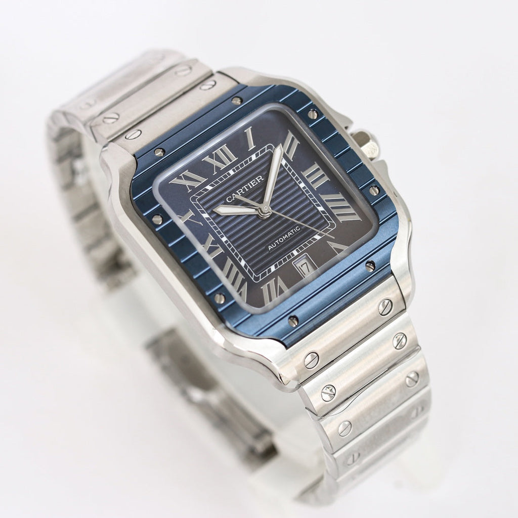 CARTIER SANTOS 40MM CUSTOM DARK BLUE DIAL