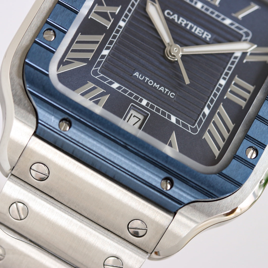 CARTIER SANTOS 40MM CUSTOM DARK BLUE DIAL