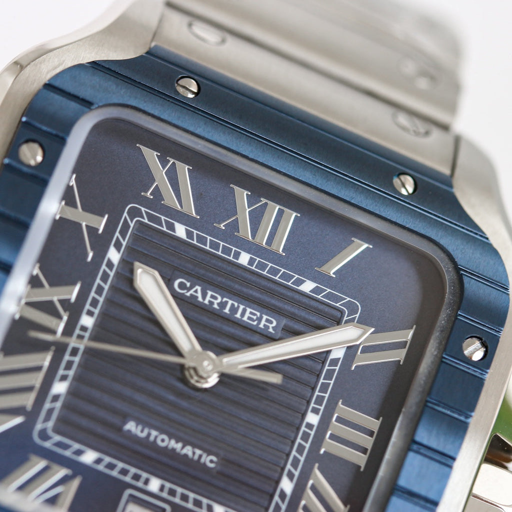 CARTIER SANTOS 40MM CUSTOM DARK BLUE DIAL